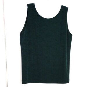 Chico's Travelers Deep Green Tank Top Sz 2